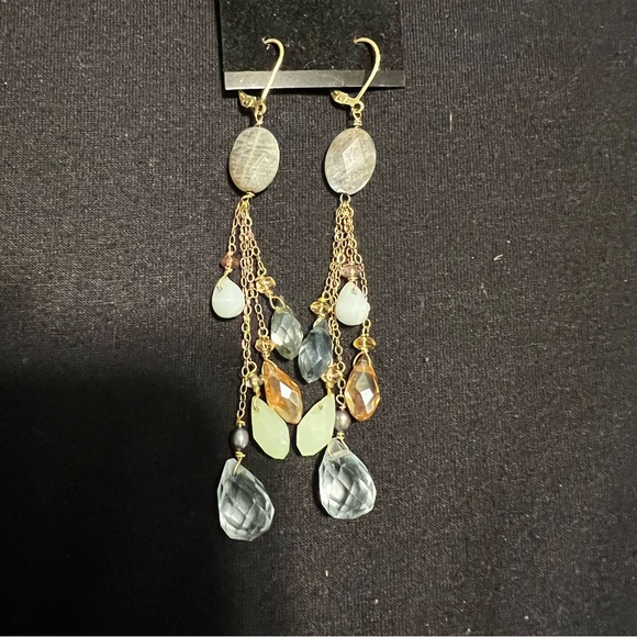 Labradorite Topaz Chalcedony Pearl Amazonite 14KTGP - Picture 6 of 6